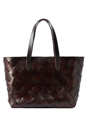 Dark brown Crossover tote bag DRAGON DIFFUSION | 8181DGS5MATDARKBROWN